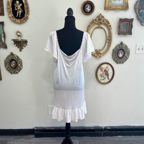 First Lady Vintage Pink Lace Smocked Nightgown Size 2X - Picture 3 of 7